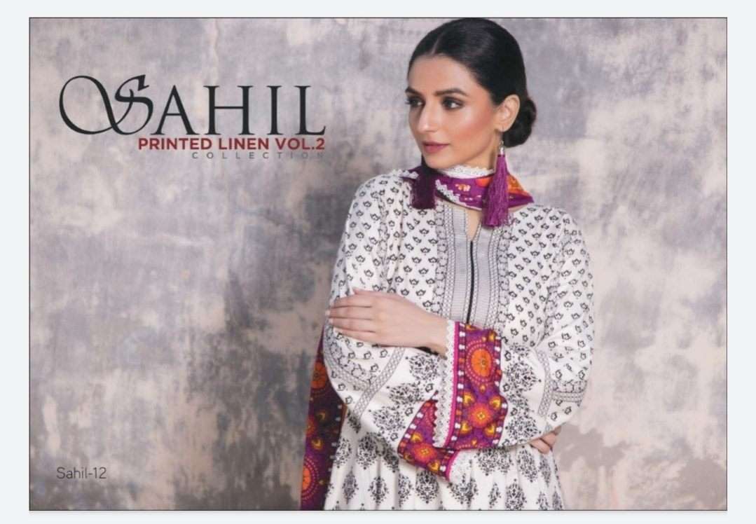 Sahil Printed Linen Collection 2020